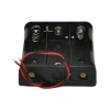 18650-3-cell battery box with black plastic shell, three cells with wires, no cover and no switch Item Picture